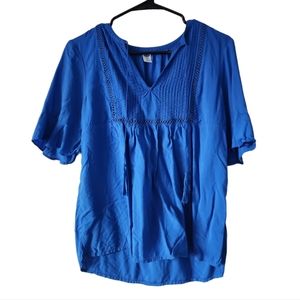 Old Navy Blue Blouse Size X-Small